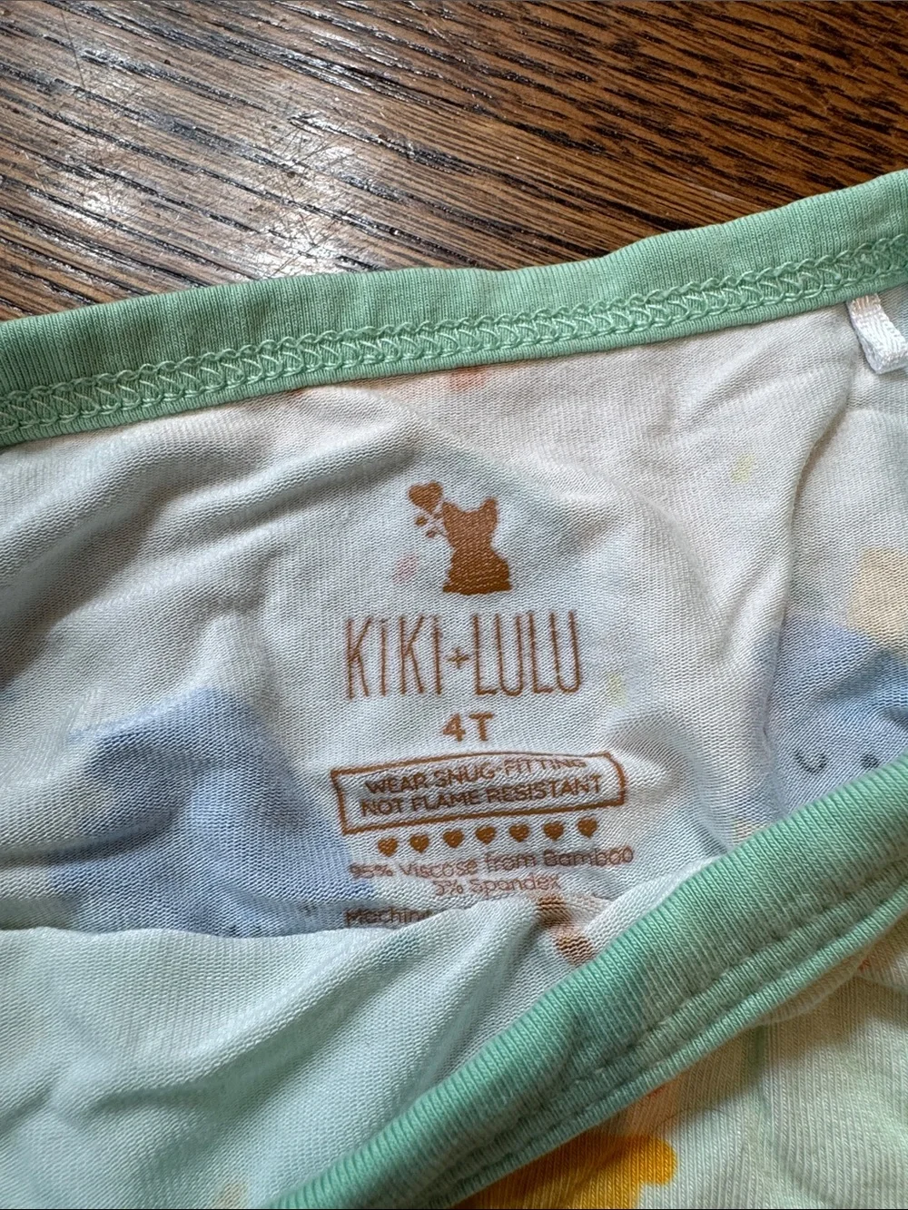 Kids Mint Ice Cream & Heart Print Pajama Set